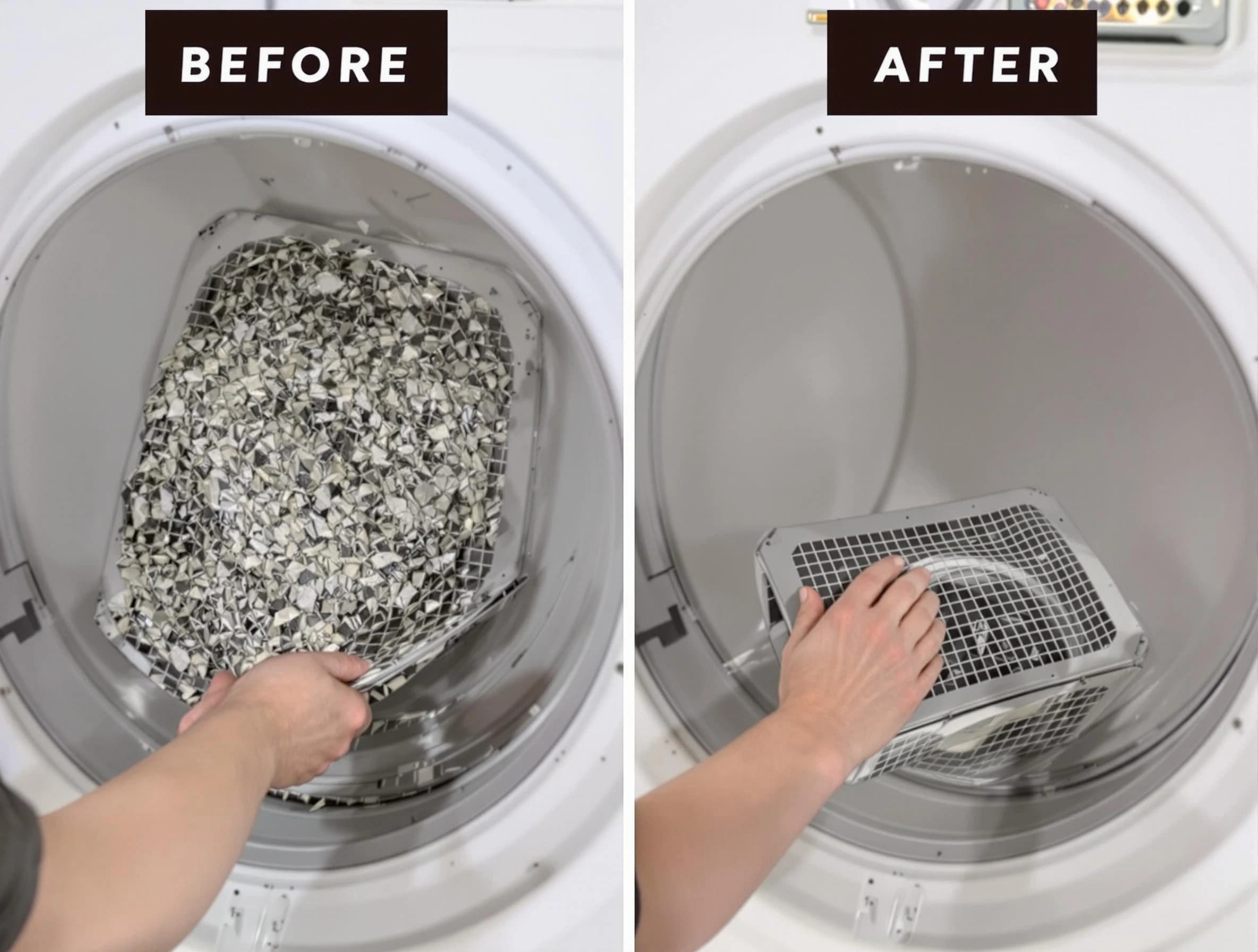 Professional lint trap cleaning by McDonough Dryer Vent Cleaning in McDonough