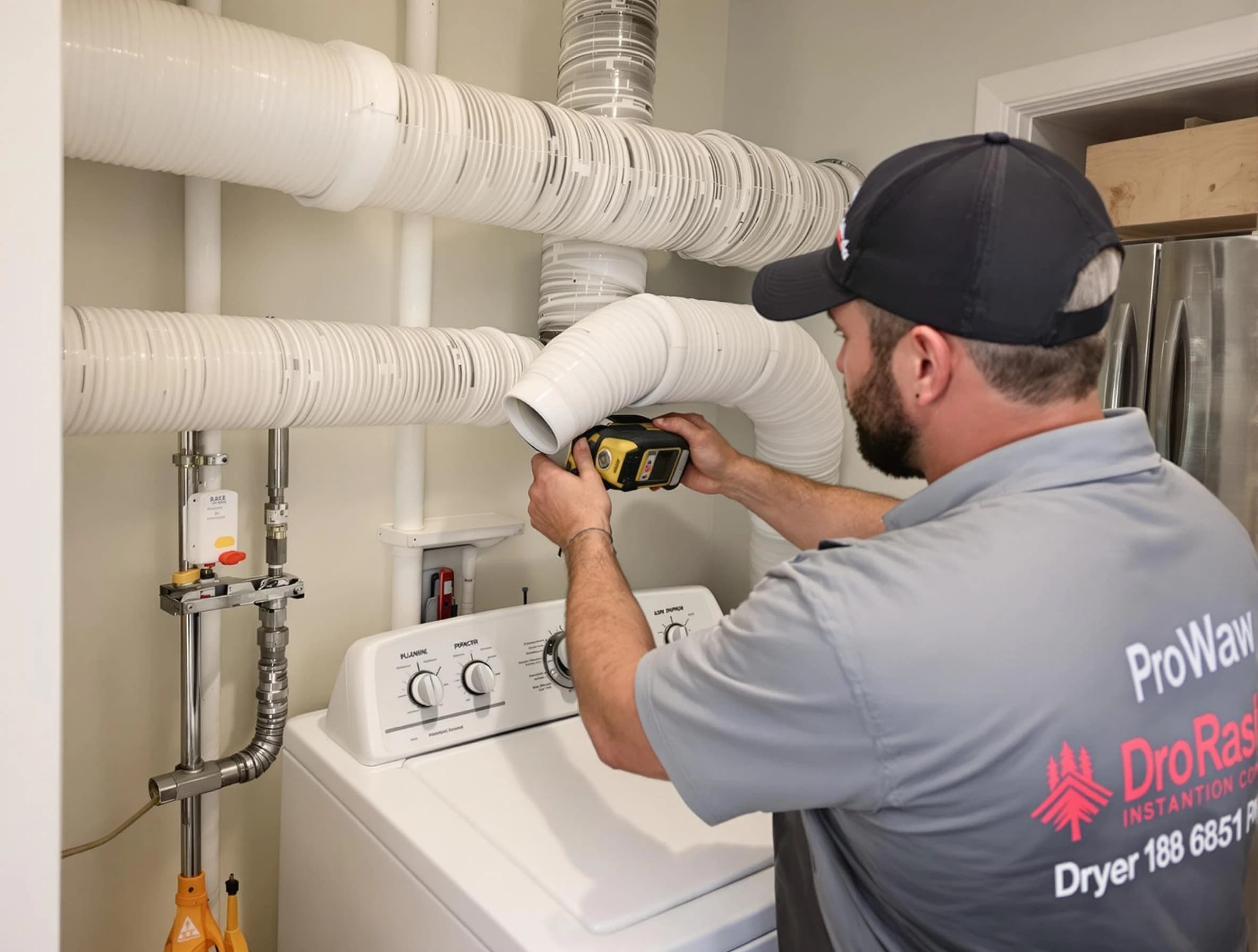 Professional dryer vent hose installation by McDonough Dryer Vent Cleaning in McDonough