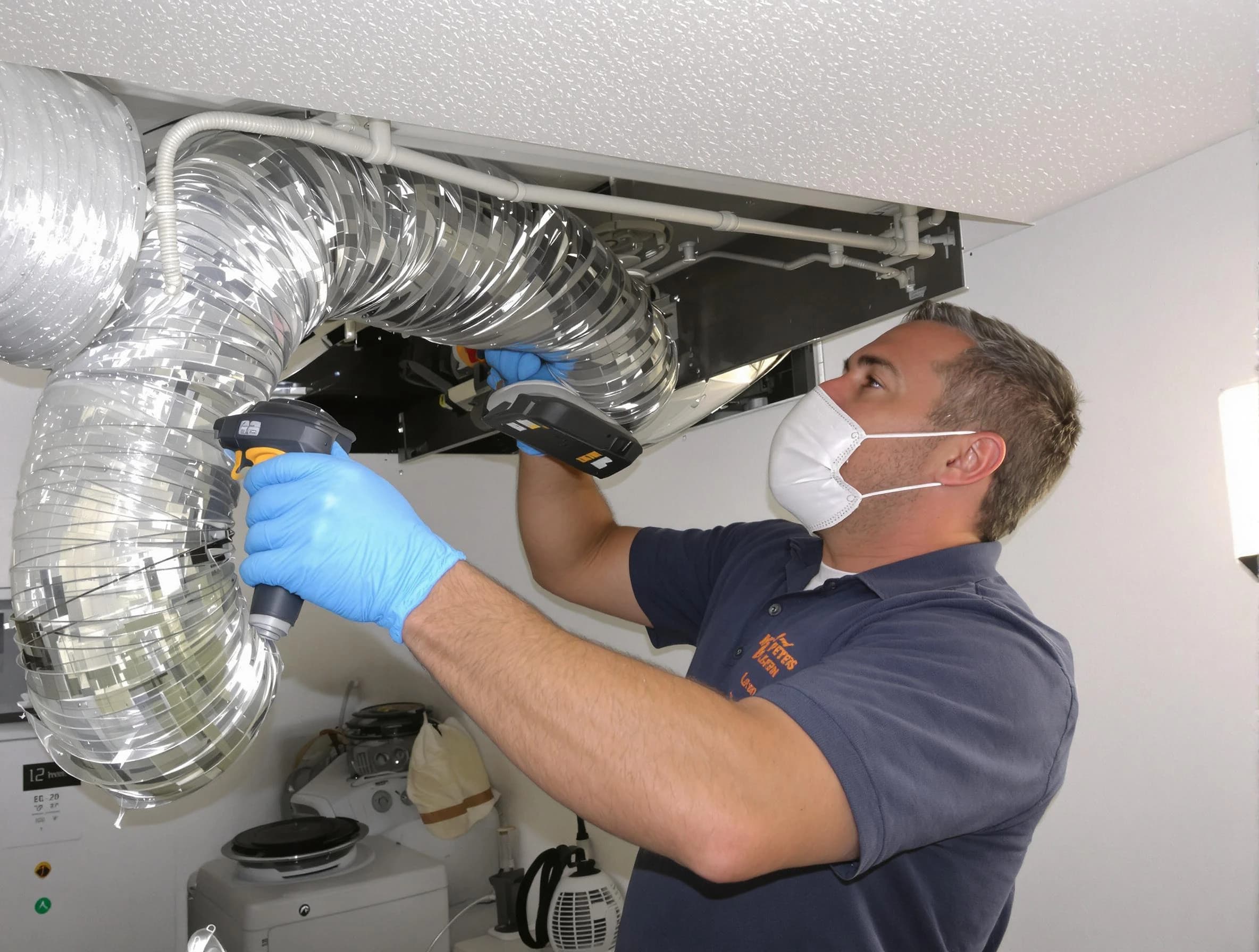 McDonough Dryer Vent Cleaning professional performing thorough residential dryer vent cleaning in McDonough